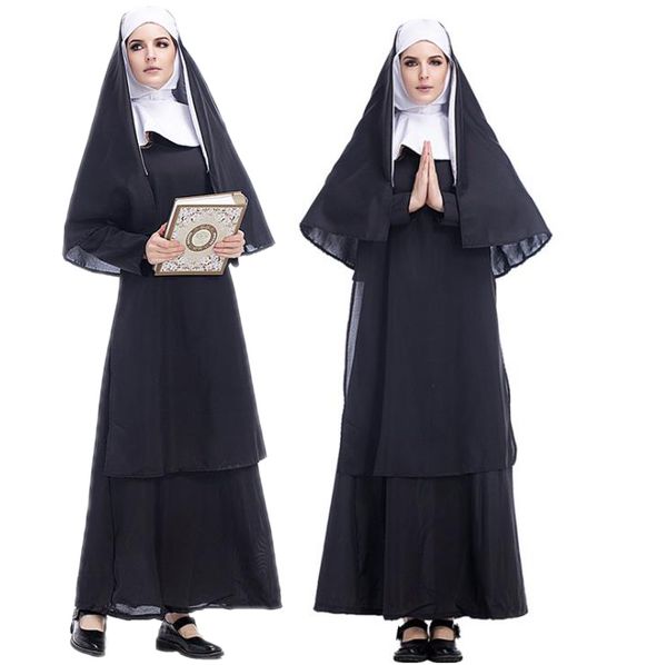 casual style halloween costume girl jesus christ womens long sleeve missionary pastor maria priest nun service costumes clothes, Black;red
casual style halloween costume girl jesus christ womens long sleeve missionary pastor maria priest nun service costumes clothes, Black;red