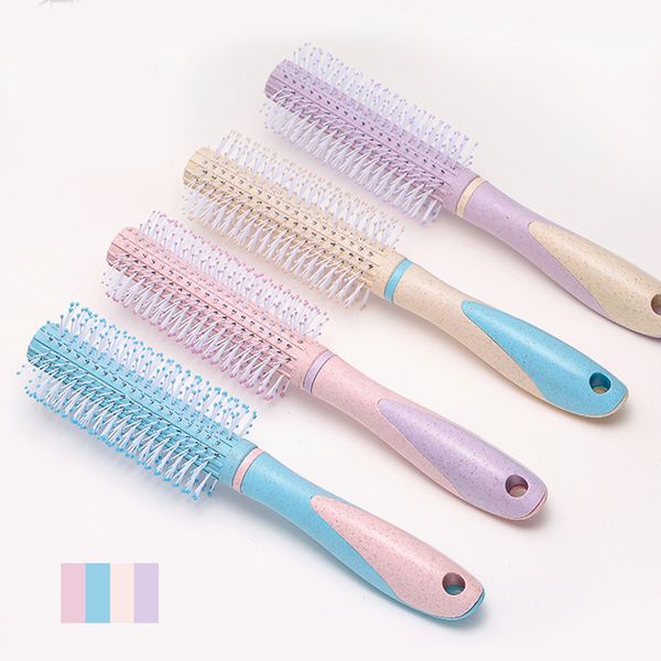 round hair comb brush styling tool wheat straw portable for salon girls hairdressing oa66, Silver
round hair comb brush styling tool wheat straw portable for salon girls hairdressing oa66, Silver