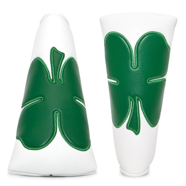 golf putter cover golf club head covers for putter pu leather blade headcover with magnetic four-leaf clover series
golf putter cover golf club head covers for putter pu leather blade headcover with magnetic four-leaf clover series