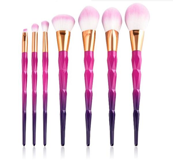 beauty tools 7pcs makeup brushes set foundation diamond purple blue gradient plastic handle brush
beauty tools 7pcs makeup brushes set foundation diamond purple blue gradient plastic handle brush
