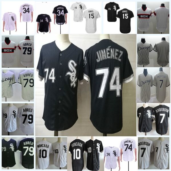 mens ncaa #7 tim anderson #10 yoan moncada jerseys #79 jose abreu #34 michael kopech #74 eloy jimenez jersey s-3xl, Black
mens ncaa #7 tim anderson #10 yoan moncada jerseys #79 jose abreu #34 michael kopech #74 eloy jimenez jersey s-3xl, Black