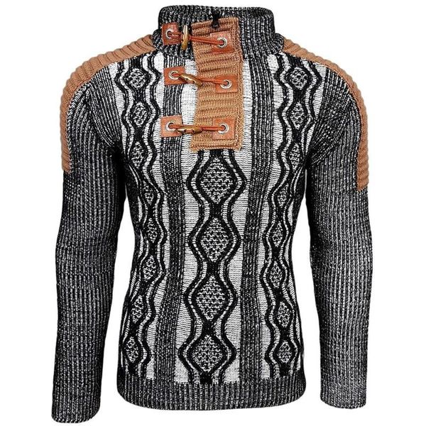 zogaa sweater men knitted shawl turtleneck sweater pullover winter streetwear long sleeve man's sweaters designer, White;black
zogaa sweater men knitted shawl turtleneck sweater pullover winter streetwear long sleeve man's sweaters designer, White;black