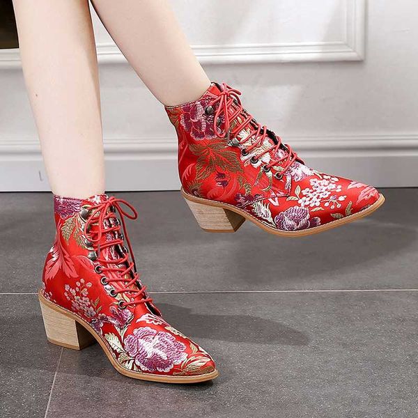 womens high heel boots british boots female embroidered pointed thick wood heel ankle plus size 35-43, Black
womens high heel boots british boots female embroidered pointed thick wood heel ankle plus size 35-43, Black