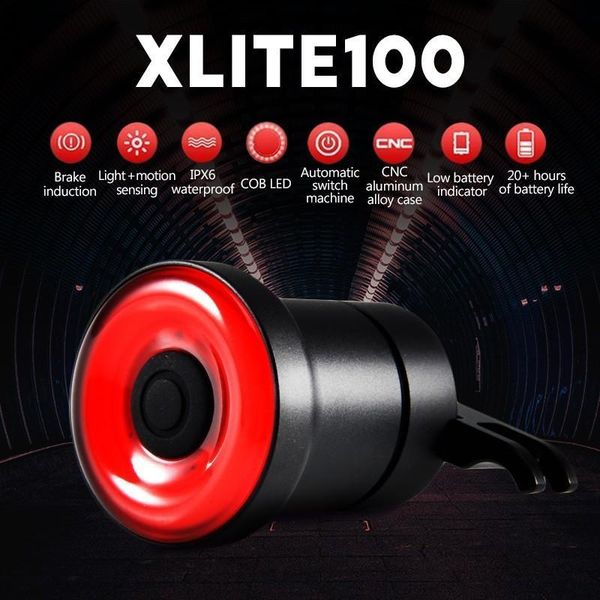 xlite100 bicycle light for bike rear light auto start sbrake sense ipx6 waterproof led charging cycling taillight
xlite100 bicycle light for bike rear light auto start sbrake sense ipx6 waterproof led charging cycling taillight