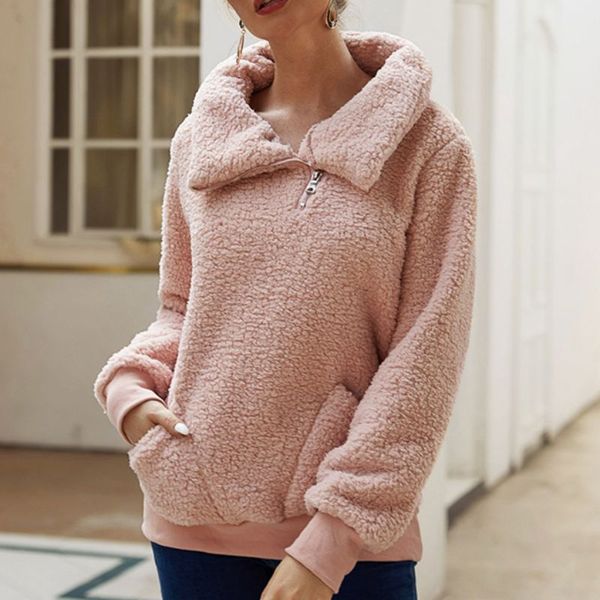 2019 autumn winter fleece sweatshirts for women warm faux fur casual oversized fluffy turtleneck ladies pullovers casual top, Black
2019 autumn winter fleece sweatshirts for women warm faux fur casual oversized fluffy turtleneck ladies pullovers casual top, Black