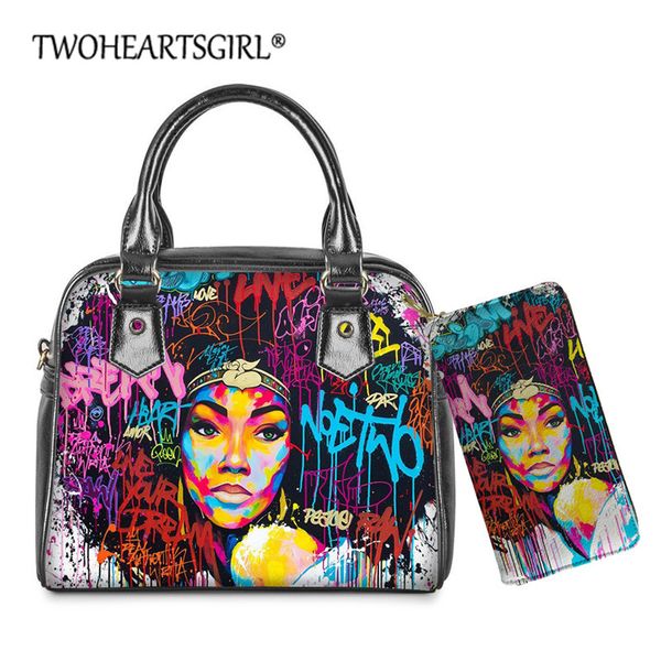 twoheartsgirl африканский афро американская девушки сумки art street style печати shoulder bag luxury leather tote для женщин crossbody
twoheartsgirl африканский афро американская девушки сумки art street style печати shoulder bag luxury leather tote для женщин crossbody