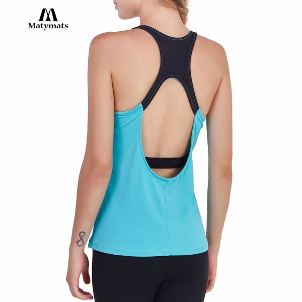matymats women yoga sleeveless gym workout vest quick dry bare back tank sport shirt, White;red
matymats women yoga sleeveless gym workout vest quick dry bare back tank sport shirt, White;red
