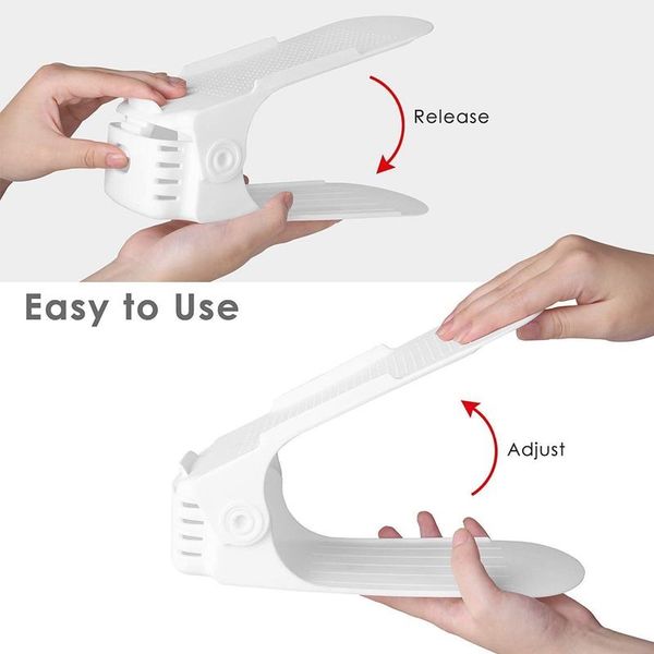 lot de 10 adjustable shoe support for to stack shoes shoe organizer space saver a shoes support rack plastic white
lot de 10 adjustable shoe support for to stack shoes shoe organizer space saver a shoes support rack plastic white