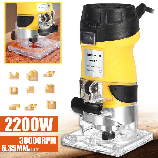 2200w ручной электрический триммер wood router 6,35 деревообрабатывающий ламинатор плотницкие обрезка резка резьба машины питания набор инст
2200w ручной электрический триммер wood router 6,35 деревообрабатывающий ламинатор плотницкие обрезка резка резьба машины питания набор инст