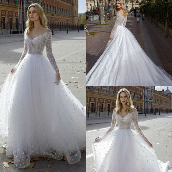 2020 узелок boho свадебные платья off плеча a line appliqued шариков с длинным рукавом vestidos de noiva sweep свадебные платья поезд бич, White
2020 узелок boho свадебные платья off плеча a line appliqued шариков с длинным рукавом vestidos de noiva sweep свадебные платья поезд бич, White