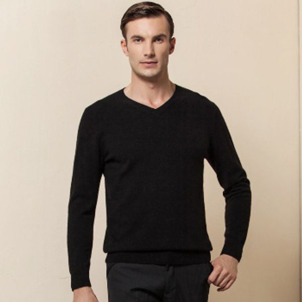 pure cashmere sweater men business winter gray sky blue khaki black pullover red v-neck warm soft ing, White;black
pure cashmere sweater men business winter gray sky blue khaki black pullover red v-neck warm soft ing, White;black