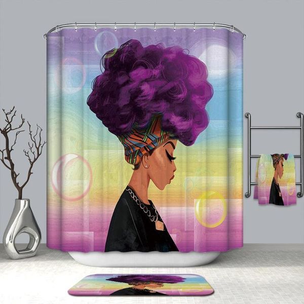180x180cm african woman shower curtains waterproof polyester fabric bathroom curtains screen for bath home decoration c18112201
180x180cm african woman shower curtains waterproof polyester fabric bathroom curtains screen for bath home decoration c18112201