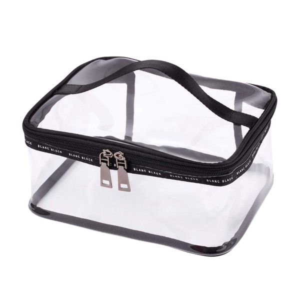 portable clear makeup bag zipper waterproof transparent travel storage pouch cosmetic toiletry bag with handle(2 pack) black
portable clear makeup bag zipper waterproof transparent travel storage pouch cosmetic toiletry bag with handle(2 pack) black