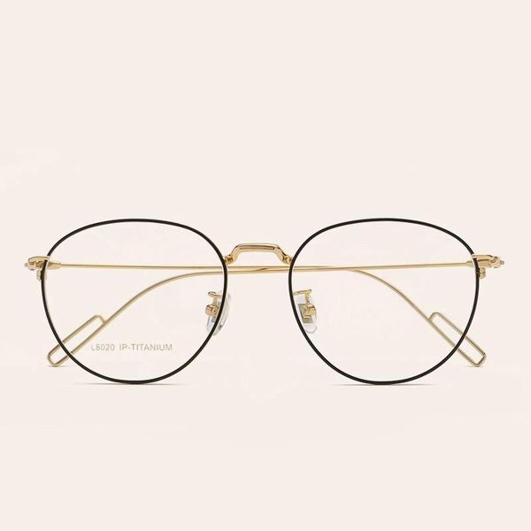 53-17-145 titanium round glasses men designer eyewear eye glasses frames for women optical 6g, Silver
53-17-145 titanium round glasses men designer eyewear eye glasses frames for women optical 6g, Silver