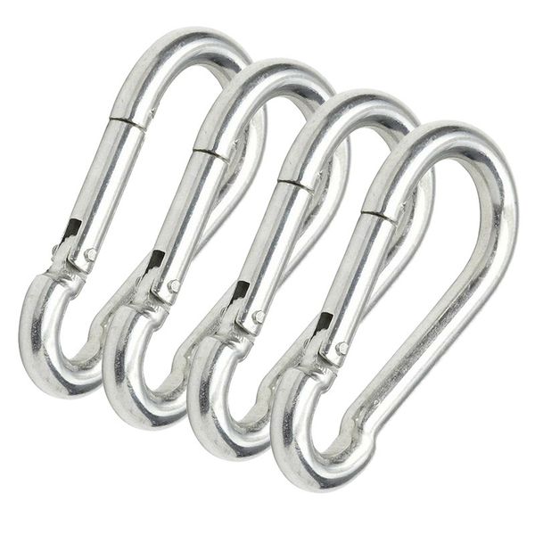 4pc aluminum alloy d carabiner spring snap clip hooks keychain outdoor climbing accessories tent accessories easy openand close
4pc aluminum alloy d carabiner spring snap clip hooks keychain outdoor climbing accessories tent accessories easy openand close