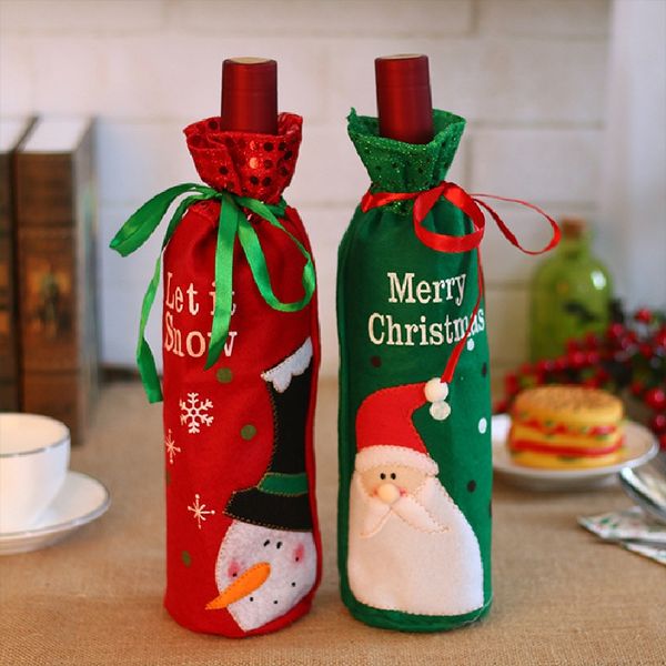 2/4/6pcs christmas red wine bottle cover santa claus wine bags for xmas home party christmas new year dinner table decoration
2/4/6pcs christmas red wine bottle cover santa claus wine bags for xmas home party christmas new year dinner table decoration