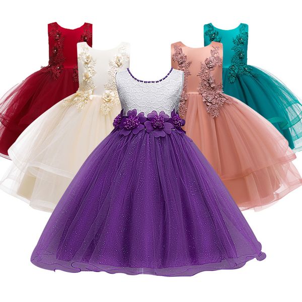girls flower dresses princess summer dress for kids elegant tulle children purple girl wedding party clothing teens dresses t200624, Red;yellow
girls flower dresses princess summer dress for kids elegant tulle children purple girl wedding party clothing teens dresses t200624, Red;yellow