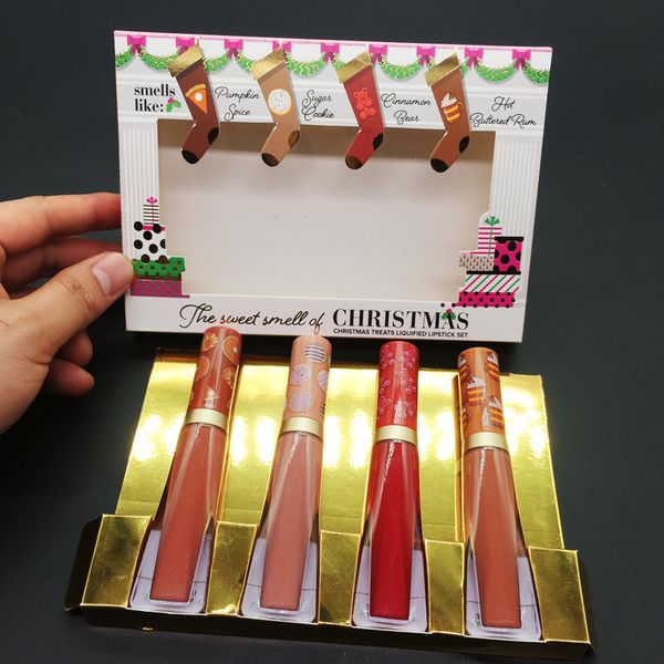 makeup beauty the sweet smell of christmas treats liquified lipstick set lip gloss 4 colors christmas melted matte lipsticks dhl
makeup beauty the sweet smell of christmas treats liquified lipstick set lip gloss 4 colors christmas melted matte lipsticks dhl