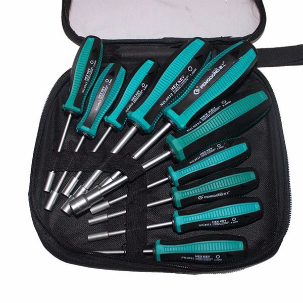 0512 portable 10pcs hex socket sleeve metal socket driver wrench screwdriver hex nut key nut driver professional hand tool
0512 portable 10pcs hex socket sleeve metal socket driver wrench screwdriver hex nut key nut driver professional hand tool