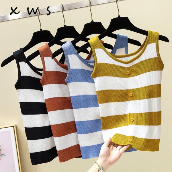 2019 basic casual cashmere summer striped thin sweater vest women sleeveless slim o-neck sleeveless sweater female jumpers top, Black;white
2019 basic casual cashmere summer striped thin sweater vest women sleeveless slim o-neck sleeveless sweater female jumpers top, Black;white