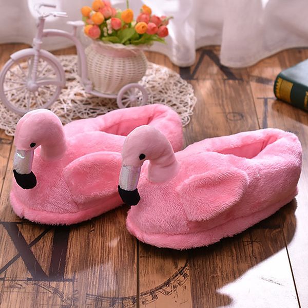 flamingo cute slippers winter shallow warm fur slippers for girls short plush flock pink flat shoes women indoor, Black 
flamingo cute slippers winter shallow warm fur slippers for girls short plush flock pink flat shoes women indoor, Black