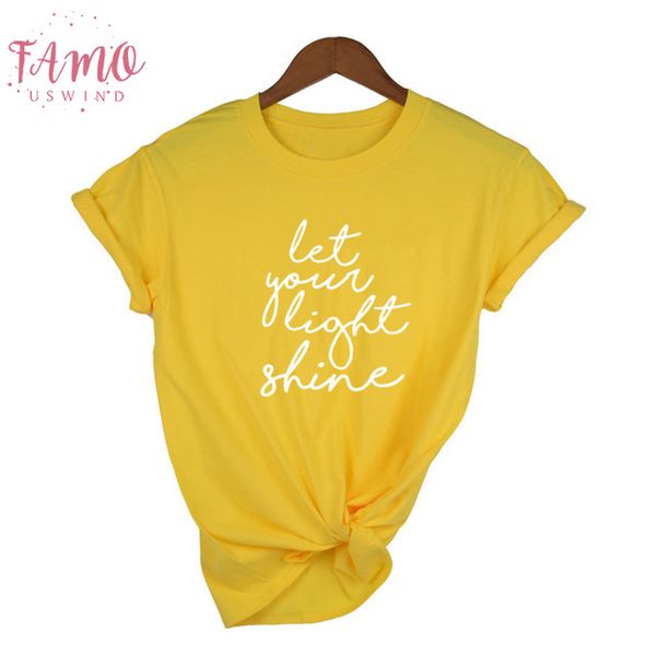 christian tees for women let your light t shirt summer fashion tumblr quotes shirt streetwear female casual clothes, White
christian tees for women let your light t shirt summer fashion tumblr quotes shirt streetwear female casual clothes, White