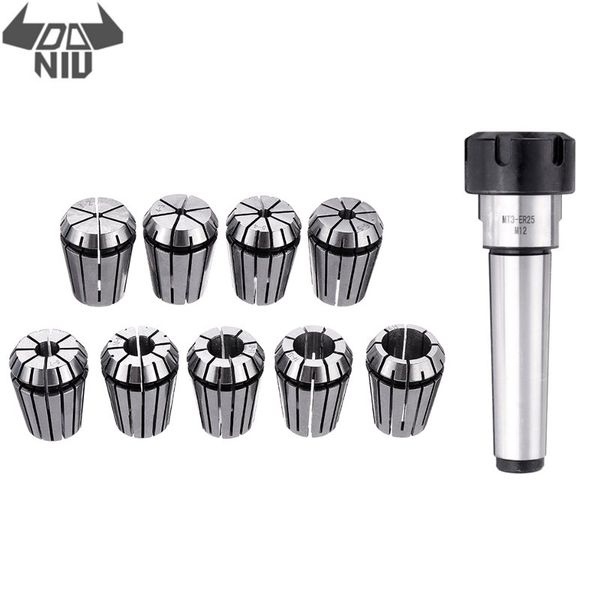 daniu high accuracy 9pcs er25 spring collet set with mt2 mt3 mt4 collet chuck holder spring steel for cnc milling lathe tool
daniu high accuracy 9pcs er25 spring collet set with mt2 mt3 mt4 collet chuck holder spring steel for cnc milling lathe tool