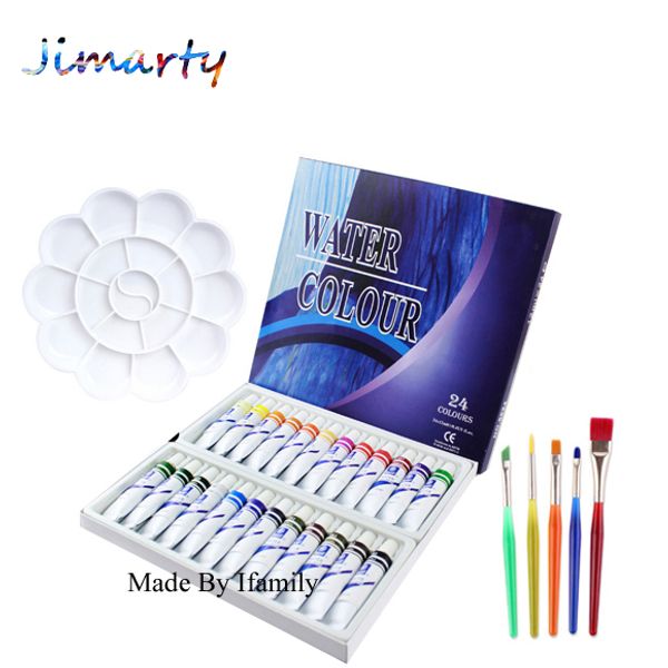 24/12colors set watercolor paint gouache paint set 12ml per tube professional art enrichment with palette and brush
24/12colors set watercolor paint gouache paint set 12ml per tube professional art enrichment with palette and brush