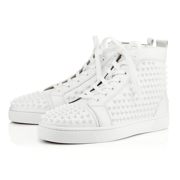 men women designer shoes luxury spikes sneaker red triple black white suede leather fashion mens flats bottoms shoe size 36-47 cs09
men women designer shoes luxury spikes sneaker red triple black white suede leather fashion mens flats bottoms shoe size 36-47 cs09