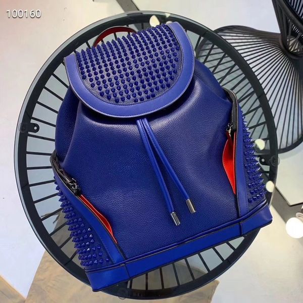 red blue women and men shcool bag r lamb skin spike rivetbags crystal spins red bottom backpack black color packbag big bag
red blue women and men shcool bag r lamb skin spike rivetbags crystal spins red bottom backpack black color packbag big bag