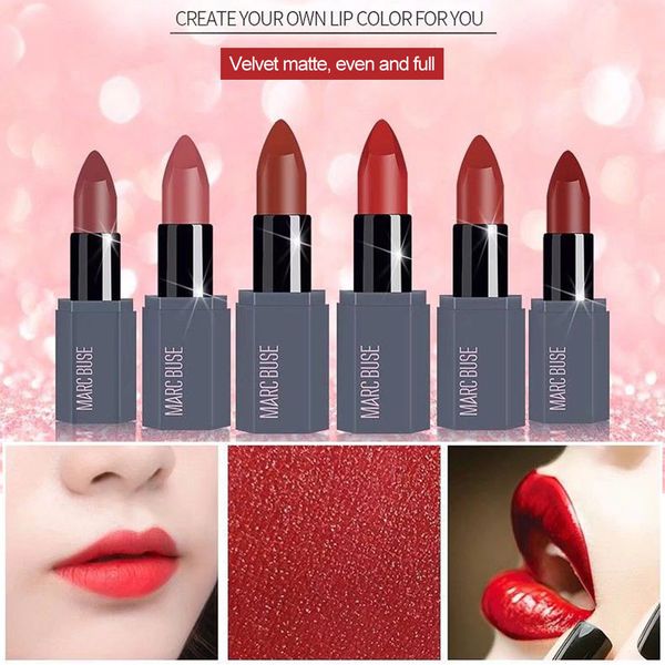 6 colors optional matte lipstick long lasting non-stick moisturizing lips cosmetic sexy red matte lipstick fashion
6 colors optional matte lipstick long lasting non-stick moisturizing lips cosmetic sexy red matte lipstick fashion