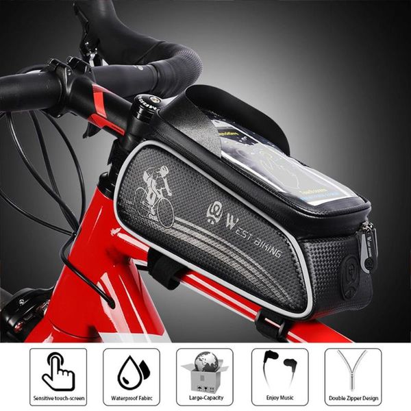 durable bicycle bags portable delicate design bike phone bag waterproof road bike tube touch screen bag cycling frame
durable bicycle bags portable delicate design bike phone bag waterproof road bike tube touch screen bag cycling frame