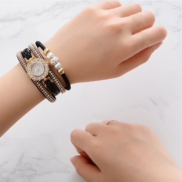 rhinestone quartz movement party clock easy wear decoration gift weave bracelet charm clear wrap women watch casual, Slivery;brown
rhinestone quartz movement party clock easy wear decoration gift weave bracelet charm clear wrap women watch casual, Slivery;brown