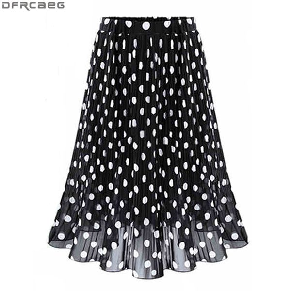 vintage black white polka dot skirt for women summer elastic waist jupe tulle femme big size faldas midi chiffon ladies skirts
vintage black white polka dot skirt for women summer elastic waist jupe tulle femme big size faldas midi chiffon ladies skirts