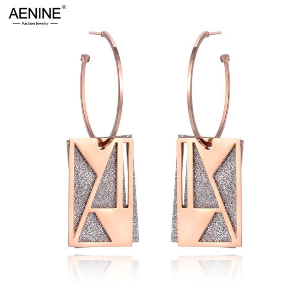 aenine original design hollow geometric stainless steel jewelry frosted square curved disc hoop earrings for women girls ae19017, Golden;silver
aenine original design hollow geometric stainless steel jewelry frosted square curved disc hoop earrings for women girls ae19017, Golden;silver