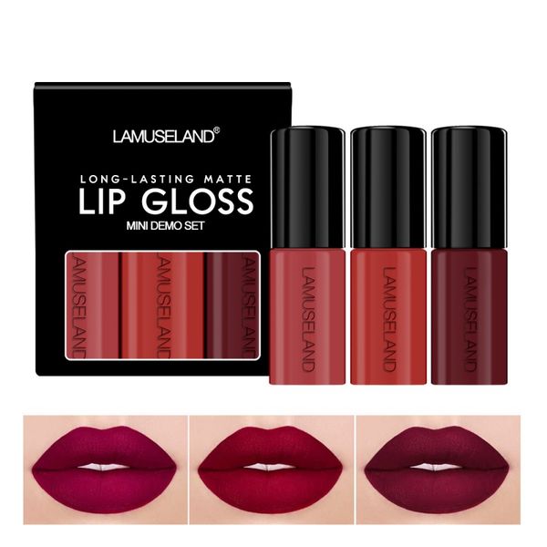 3 pcs matte lipstick long-lasting liquid lip makeup lipstick easy to wear nude red lip gloss cosmetic
3 pcs matte lipstick long-lasting liquid lip makeup lipstick easy to wear nude red lip gloss cosmetic