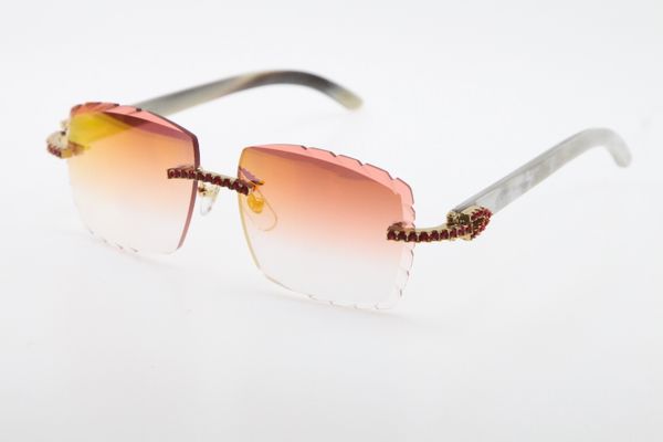 horn selling quality stones genuine red buffalo 3524012-a big white rimless optical horn new high sunglasses carved lense glass tjgj, White;black
horn selling quality stones genuine red buffalo 3524012-a big white rimless optical horn new high sunglasses carved lense glass tjgj, White;black