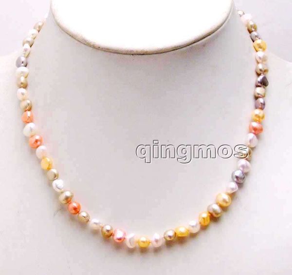 small 6-7mm multicolor baroque natural freshwater pearl necklace 17''-nec6246 wholesale/retail ing, Silver
small 6-7mm multicolor baroque natural freshwater pearl necklace 17''-nec6246 wholesale/retail ing, Silver