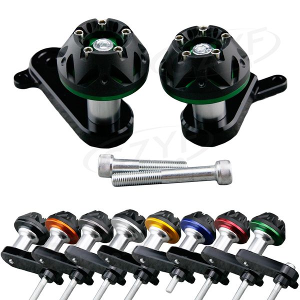 cnc motorcycle frame slider crash pad protector guard for ninja zx6r 2009 2010 2011 anodized, aluminum + plastic
cnc motorcycle frame slider crash pad protector guard for ninja zx6r 2009 2010 2011 anodized, aluminum + plastic