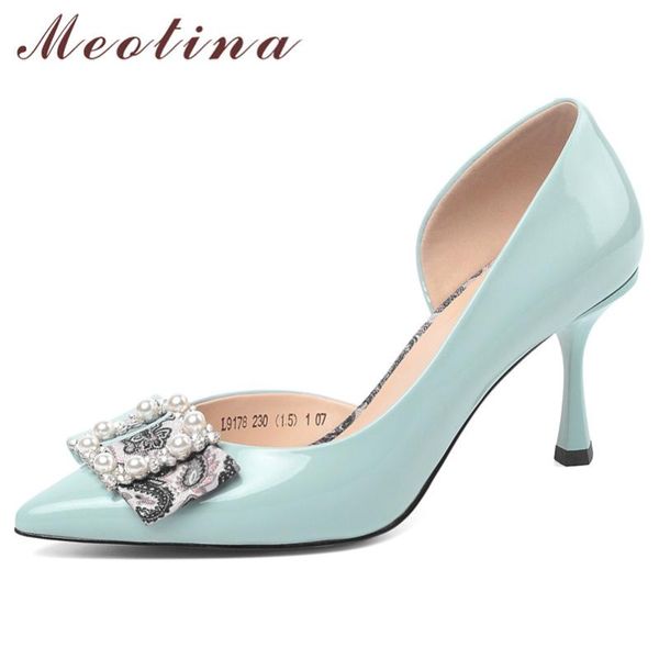 meotina high heels women pumps natural genuine leather thin high heel party shoes cow patent leather pearl shoes ladies size 39, Black
meotina high heels women pumps natural genuine leather thin high heel party shoes cow patent leather pearl shoes ladies size 39, Black