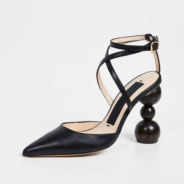 new designer high heels les chaussures camil d'orsay pumps round wood heel 100% genuine leather women office party shoes wedding shoes, Black
new designer high heels les chaussures camil d'orsay pumps round wood heel 100% genuine leather women office party shoes wedding shoes, Black