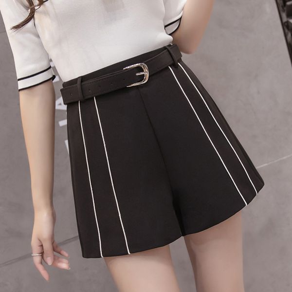 elegant office black shorts women high waisted stretch shorts belt korean fashion womens summer skort clothing 66, White;black
elegant office black shorts women high waisted stretch shorts belt korean fashion womens summer skort clothing 66, White;black