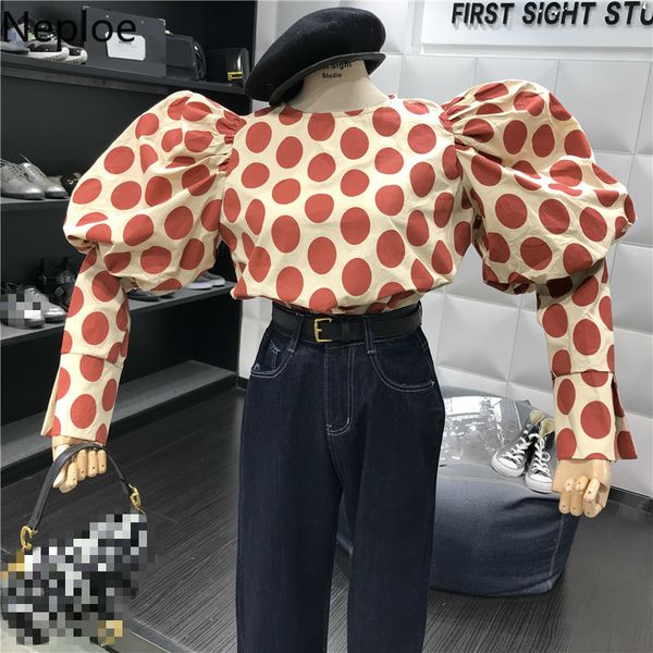 neploe autumn spring 2020 new design puff long sleeve o neck blouse loose dot contrast color blusas simple pulover shirt 47023, White
neploe autumn spring 2020 new design puff long sleeve o neck blouse loose dot contrast color blusas simple pulover shirt 47023, White