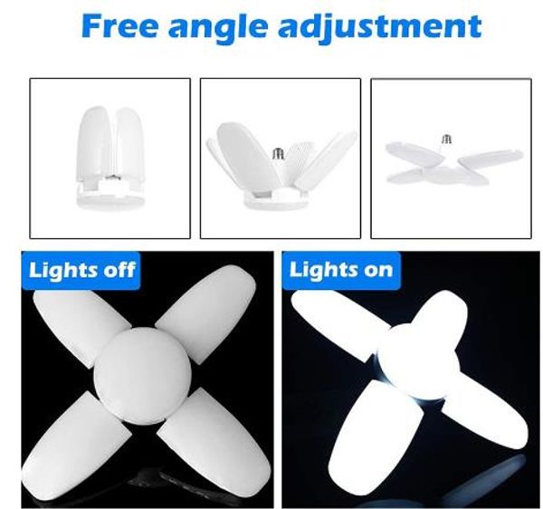 led bulb e27 220v led lamp 30w 40w 45w 60w leds light bulbs foldable fan blade lamp adjustable for home garage ceiling lighting
led bulb e27 220v led lamp 30w 40w 45w 60w leds light bulbs foldable fan blade lamp adjustable for home garage ceiling lighting