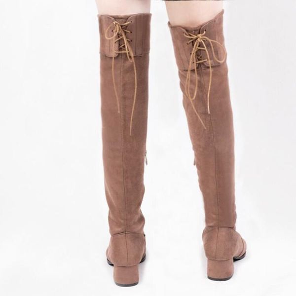 women knee high boots girls round toe mid med heels lace up warm shoes woman chaussure zapatos mujer gladiator booties wxz240, Black
women knee high boots girls round toe mid med heels lace up warm shoes woman chaussure zapatos mujer gladiator booties wxz240, Black