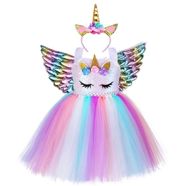 halloween girl unicorn birthday party tutu dress with headband wings kids girls flowers sequin pony theme costume clothes outfit, Red;yellow
halloween girl unicorn birthday party tutu dress with headband wings kids girls flowers sequin pony theme costume clothes outfit, Red;yellow