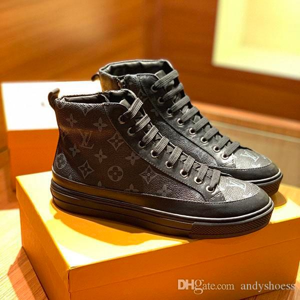 fashion men trainers shoes luxury high-casual sports shoes breathable printed leather flat basketball shoes rubber outsole qual, Black
fashion men trainers shoes luxury high-casual sports shoes breathable printed leather flat basketball shoes rubber outsole qual, Black
