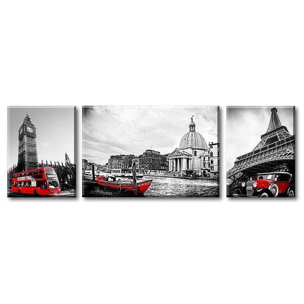 3 pieces canvas wall art black white and red home decor city landscape poster with eiffel tower waterside town venice london big ben
3 pieces canvas wall art black white and red home decor city landscape poster with eiffel tower waterside town venice london big ben