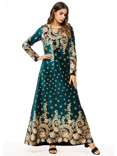 mc207319 long sleeve printed large swing robe muslim abaya kaftan ethnic dress cotton arabia, Red
mc207319 long sleeve printed large swing robe muslim abaya kaftan ethnic dress cotton arabia, Red