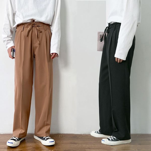 korean casual pants men's fashion solid color straight trousers men streetwear wild loose business dress pants mens s-2xl, Black
korean casual pants men's fashion solid color straight trousers men streetwear wild loose business dress pants mens s-2xl, Black